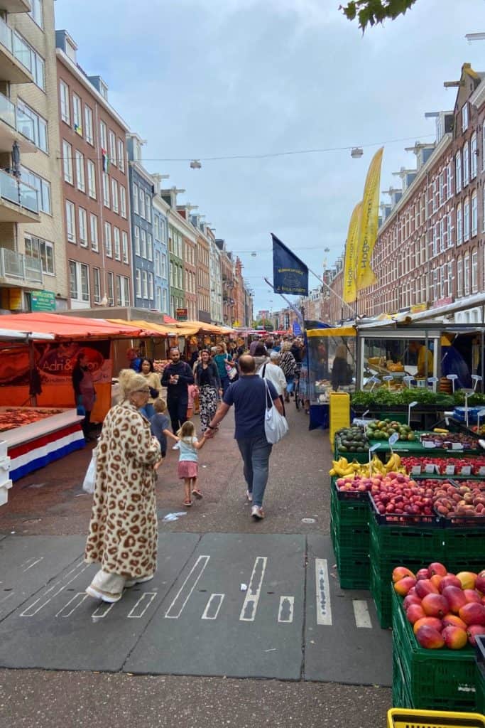 Albert Cuyp Markt in Amsterdam.